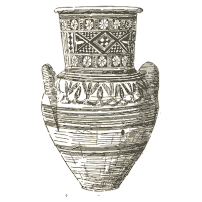 Painted two-handled amphora - The Grammar of the Lotus - 1891