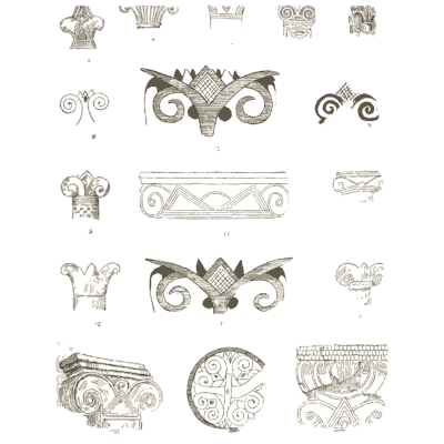Lotus capitals and motifs - The Grammar of the Lotus - 1891