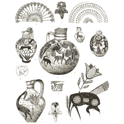 Painted vases and palmettes - The Grammar of the Lotus - 1891