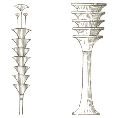 Lotus stem columns - The Grammar of the Lotus - 1891