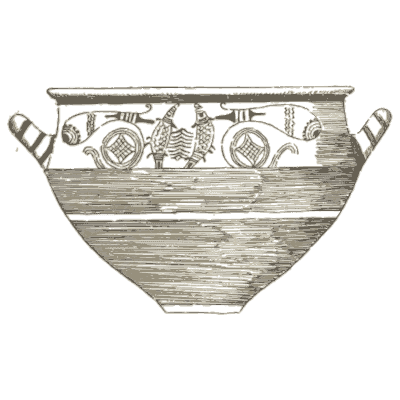 Painted two-handled bowl - The Grammar of the Lotus - 1891