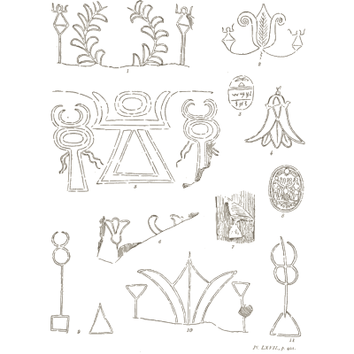 Lotus line motifs - The Grammar of the Lotus - 1891
