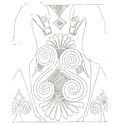 Lotus palmette with spirals - The Grammar of the Lotus - 1891