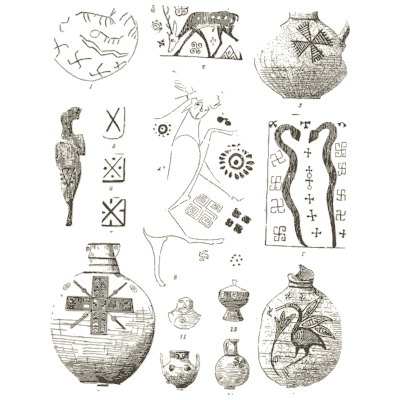Painted pottery and figurine studies - The Grammar of the Lotus - 1891