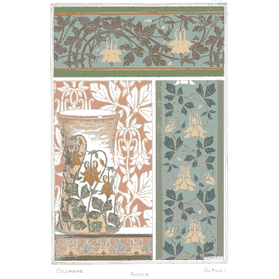 Flowering ornament plate - La Plante et ses Applications Ornementales - 1896
