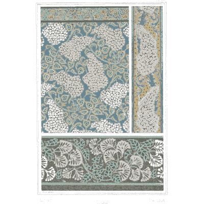 Leaf pattern ornament plate - La Plante et ses Applications Ornementales - 1896