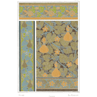 Gourd pattern panels - La Plante et ses Applications Ornementales - 1896