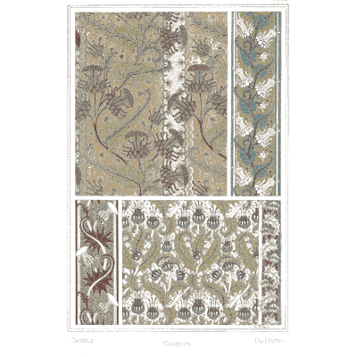 Thistle pattern panels - La Plante et ses Applications Ornementales - 1896
