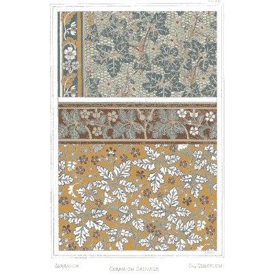 Buttercup pattern panels - La Plante et ses Applications Ornementales - 1896