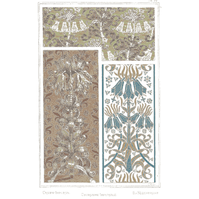 Bell flower pattern panels - La Plante et ses Applications Ornementales - 1896