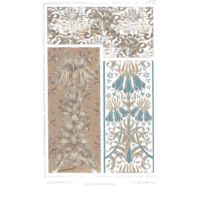 Floral column ornament plate - La Plante et ses Applications Ornementales - 1896