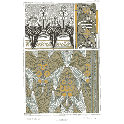Solomon's seal pattern panels - La Plante et ses Applications Ornementales - 1896