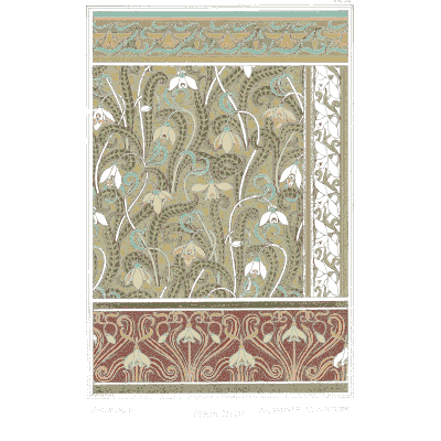 Snowdrop pattern plate - La Plante et ses Applications Ornementales - 1896