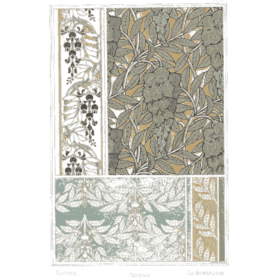 Climbing leaf pattern panels - La Plante et ses Applications Ornementales - 1896