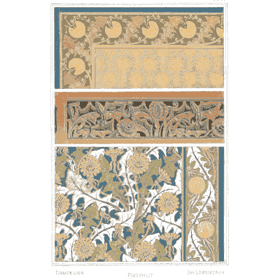 Rosette band ornament plate - La Plante et ses Applications Ornementales - 1896