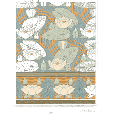 Bindweed ornament plate - La Plante et ses Applications Ornementales - 1896