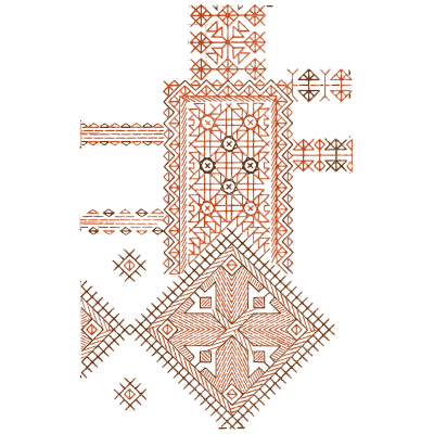Diamond sampler plate in red