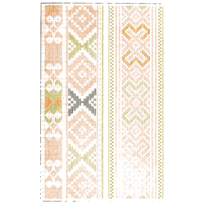 Faded pattern plate