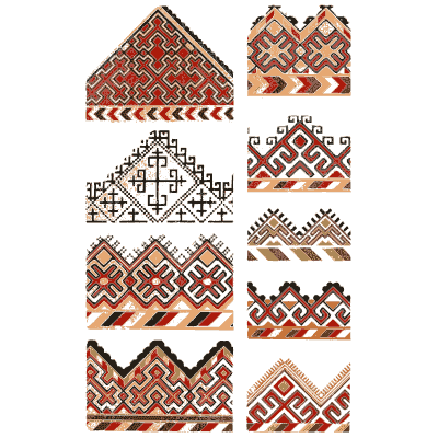 Triangular motif plate