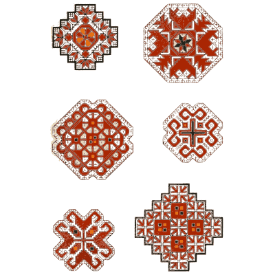 Rosette motif plate