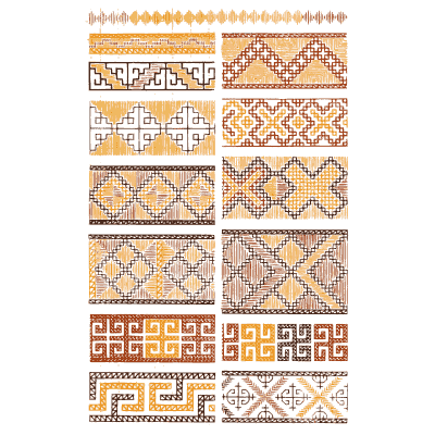 Band sampler plate in orange