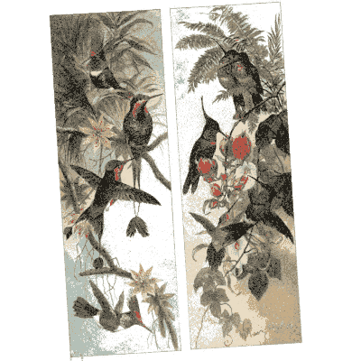Bird and flower panels - Dekorative Vorbilder, Volume 4 - 1892