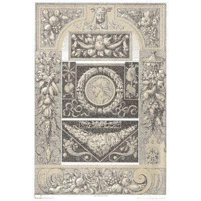 Renaissance carved panel - Dekorative Vorbilder, Volume 4 - 1892