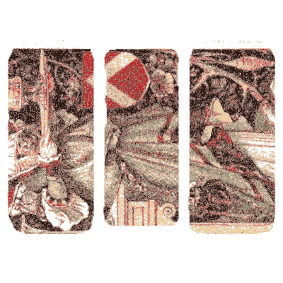 Panels with costumed knights - Dekorative Vorbilder, Volume 4 - 1892