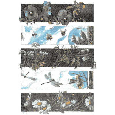 Flower and dragonfly bands - Dekorative Vorbilder, Volume 4 - 1892