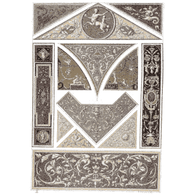 Architectural ornament panels - Dekorative Vorbilder, Volume 4 - 1892