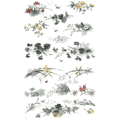 Scattered flower sprigs - Dekorative Vorbilder, Volume 4 - 1892