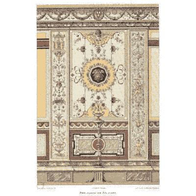 Wall panel with a medallion - Dekorative Vorbilder, Volume 4 - 1892