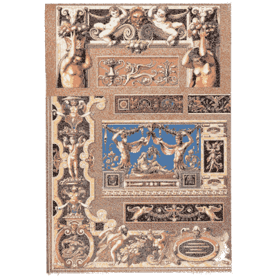 Painted wall panel design - Dekorative Vorbilder, Volume 4 - 1892