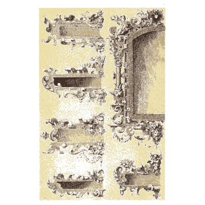 Fireplace and niche designs - Dekorative Vorbilder, Volume 4 - 1892