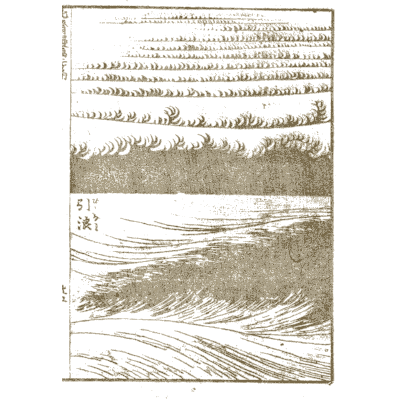 Waves and water studies - Hokusai Manga, Volume 2 - 1868