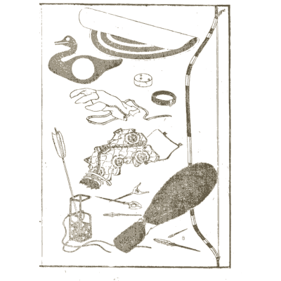 Archery equipment - Hokusai Manga, Volume 6 - 1868