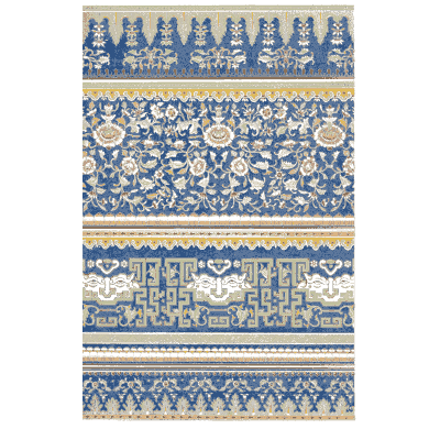 Blue and white lotus bands - Examples of Chinese Ornament - 1867