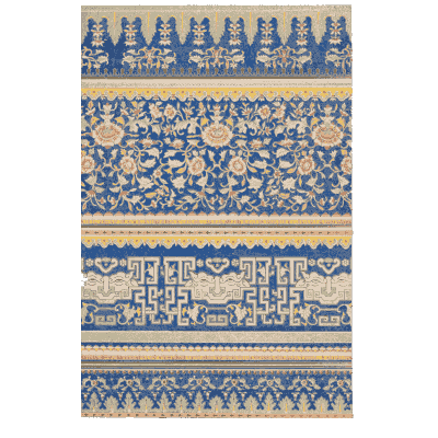 Blue border bands with fret - Examples of Chinese Ornament - 1867