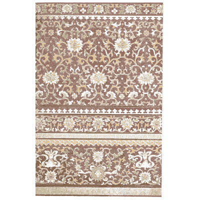 Brown lotus scroll bands - Examples of Chinese Ornament - 1867