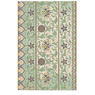 Vertical ornament strips - Examples of Chinese Ornament - 1867