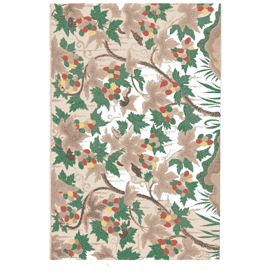 Leafy blossom repeat - Examples of Chinese Ornament - 1867