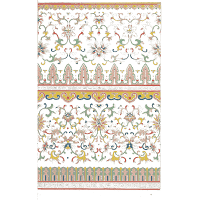 Scattered flower bands - Examples of Chinese Ornament - 1867