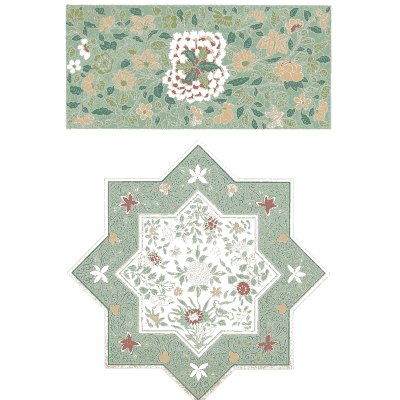 Eight-pointed star panel 02 - Examples of Chinese Ornament - 1867