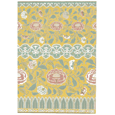 Yellow peony bands - Examples of Chinese Ornament - 1867