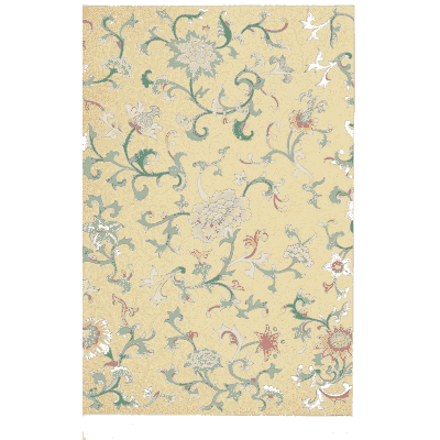 Pale yellow lotus scroll - Examples of Chinese Ornament - 1867
