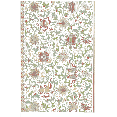 Lotus and vase pattern - Examples of Chinese Ornament - 1867