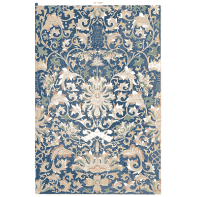 Chinese blue brocade - Examples of Chinese Ornament - 1867