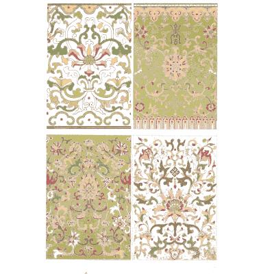 Four small ornament panels - Examples of Chinese Ornament - 1867