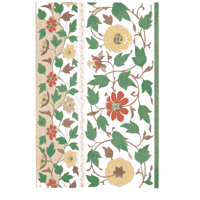 Flowering vine strips - Examples of Chinese Ornament - 1867