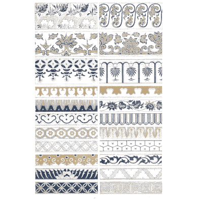 Border sampler - Examples of Chinese Ornament - 1867